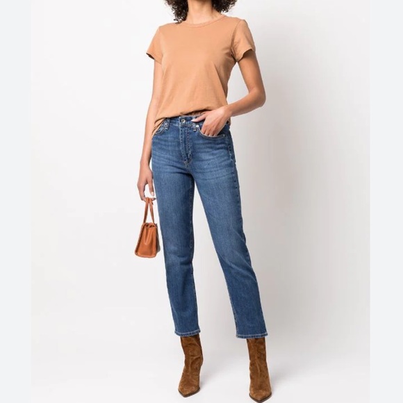 NWT Rag & Bone Nina High-Rise Ankle Cigarette jeans in gypsum - Picture 1 of 17